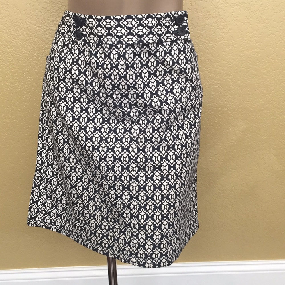 Ann Taylor Blue & White Skirt, Pockets 🌺 10 NWOT
